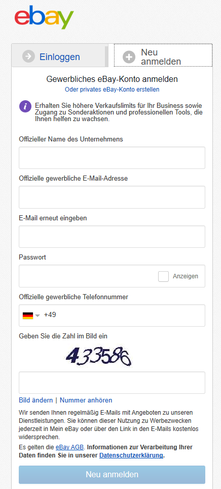 Gewerbliches Ebay Konto Erstellen Bescheinigung Nach 22f Ustg
